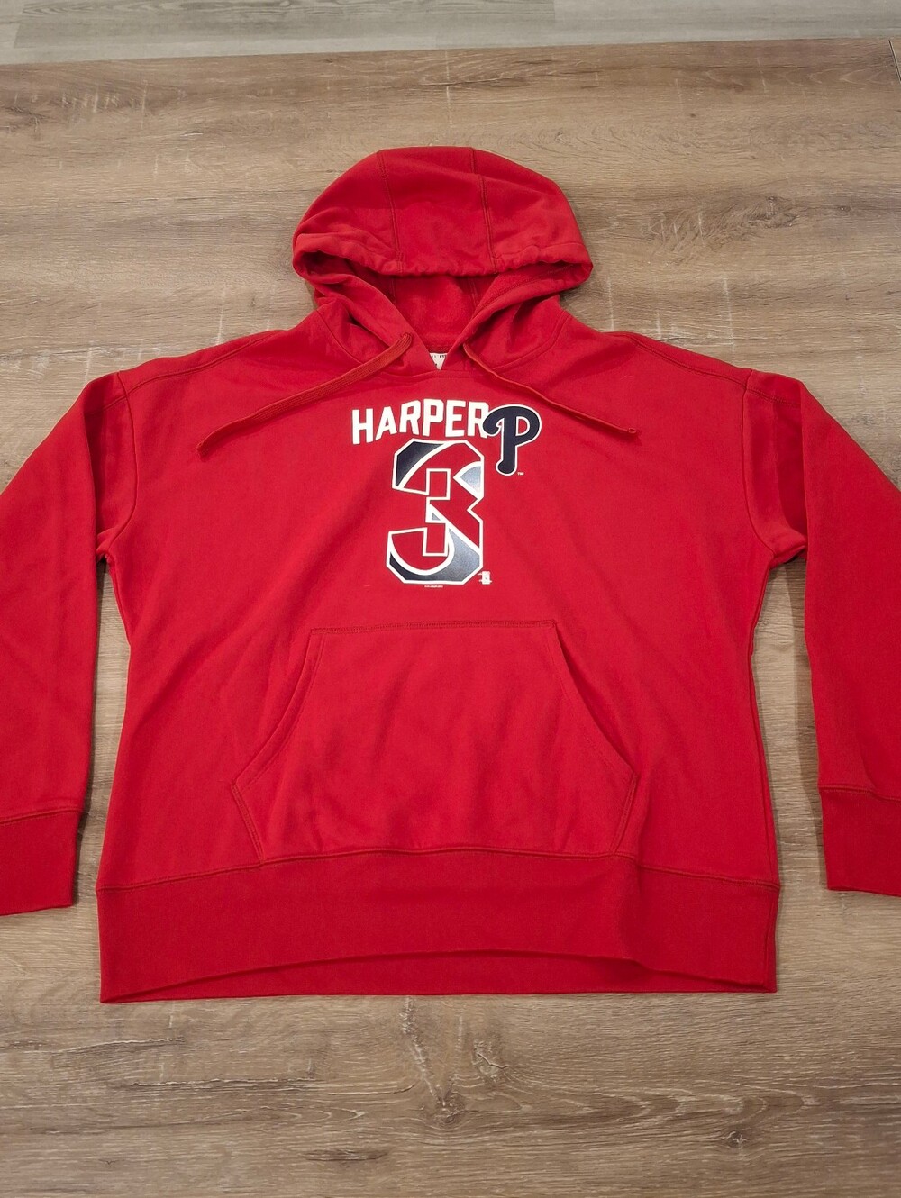 4Her by Carl Banks Phillies Bryce Harper Hoodie Women's XL Red